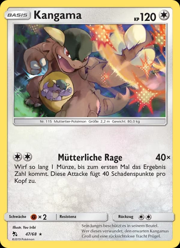 Kangama card in German