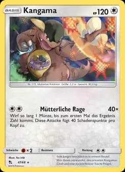 Kangama card in German