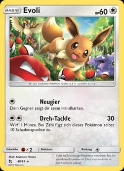 Evoli card in German