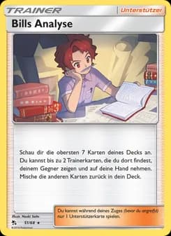 Bills Analyse card in German