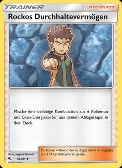 Rockos Durchhaltevermögen card in German