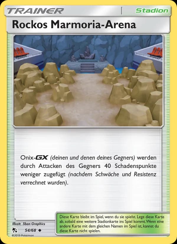 Rockos Marmoria-Arena card in German