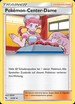 Pokémon-Center-Dame card in German