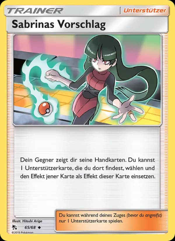 Sabrinas Vorschlag card in German