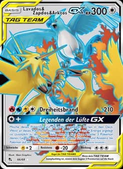Lavados & Zapdos & Arktos-GX card in German