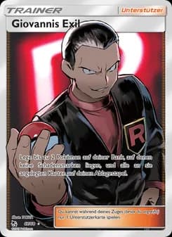 Giovannis Exil card in German