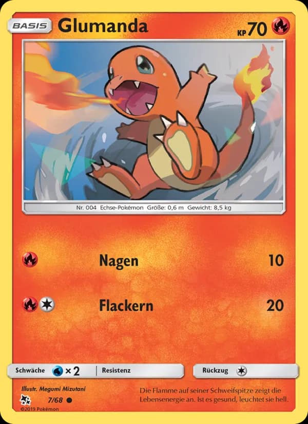 Glumanda card in German