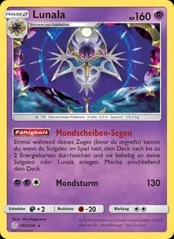 Lunala card in German