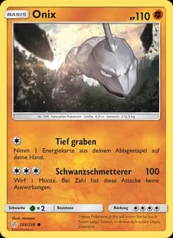 Onix card in German