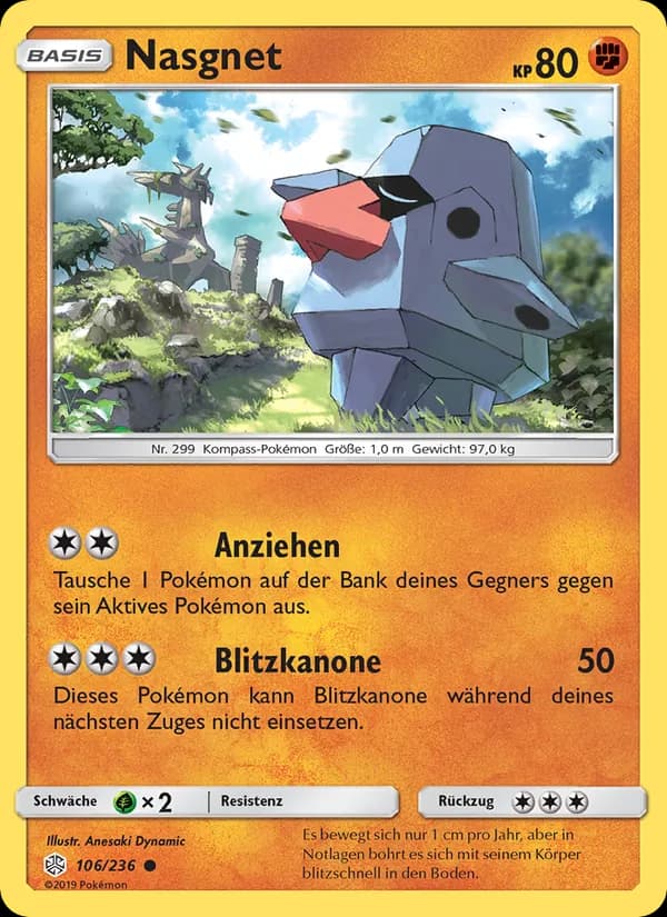 Nasgnet card in German