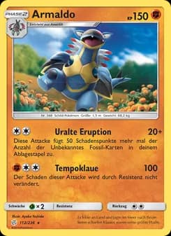 Armaldo card in German