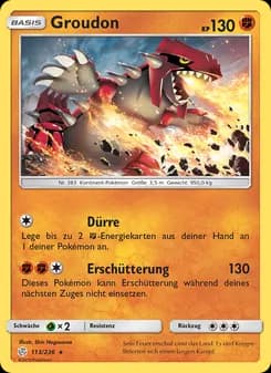 Groudon card in German