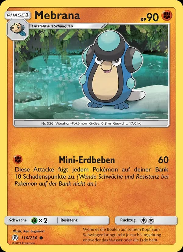 Mebrana card in German