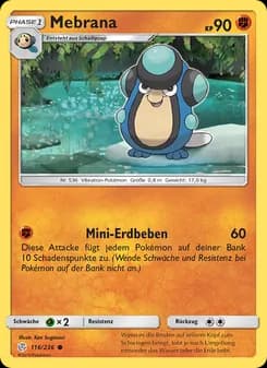 Mebrana card in German