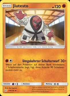 Jiutesto card in German