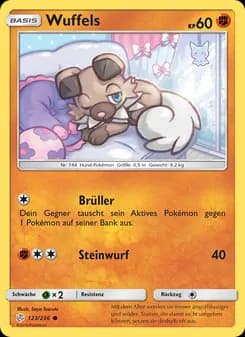 Wuffels card in German