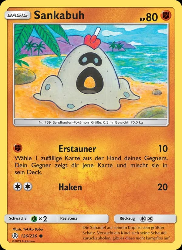 Sankabuh card in German