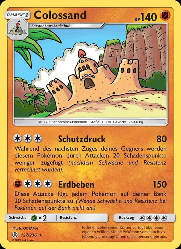Colossand card in German
