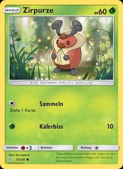 Zirpurze card in German