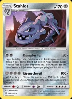 Stahlos card in German