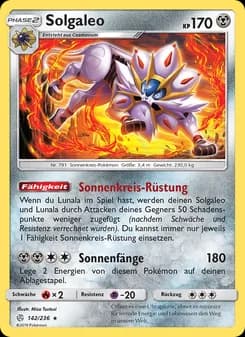 Solgaleo card in German