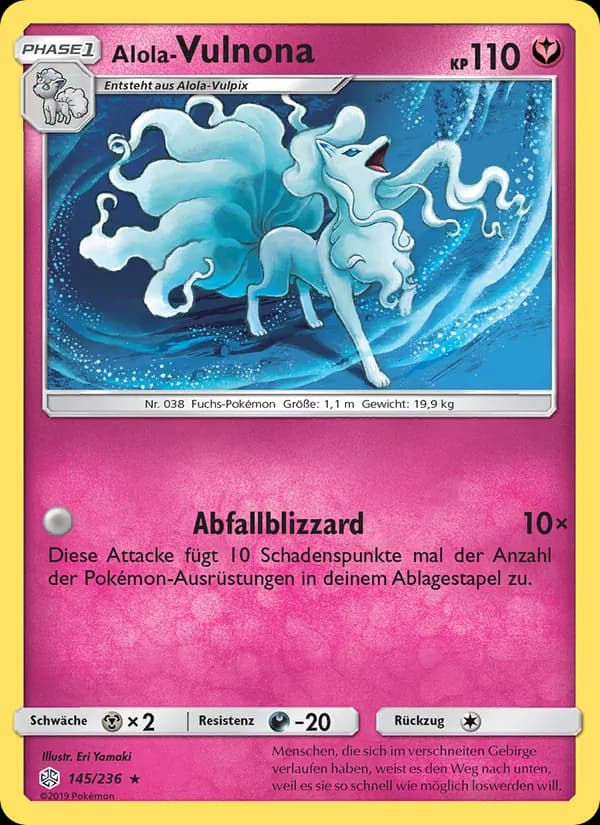 Alola Vulnona card in German