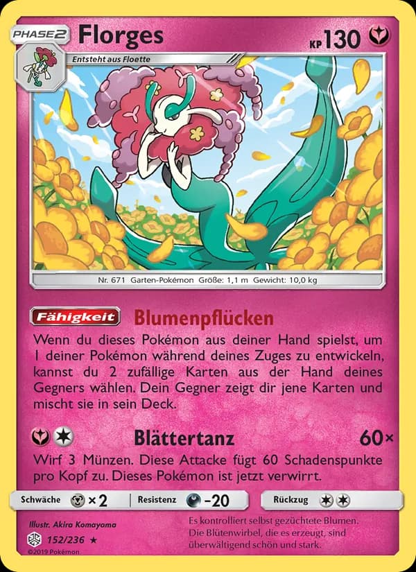 Florges card in German