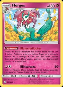 Florges card in German