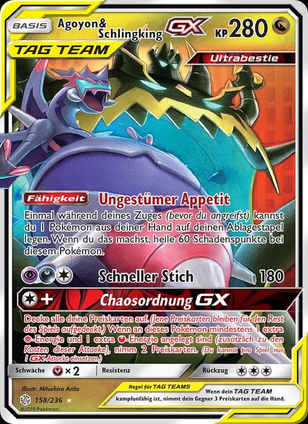 Agoyon & Schlingking GX card in German