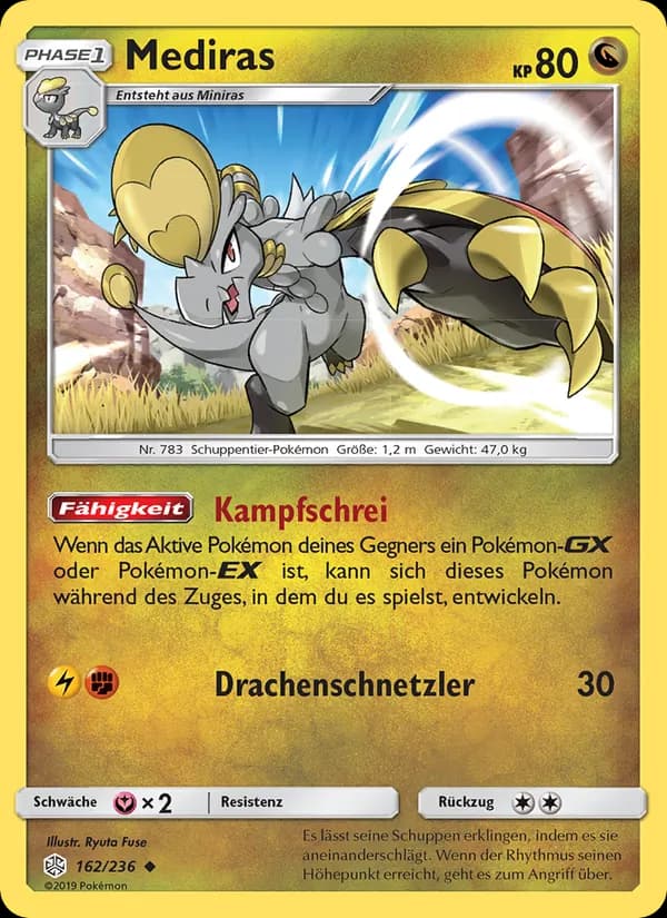 Mediras card in German