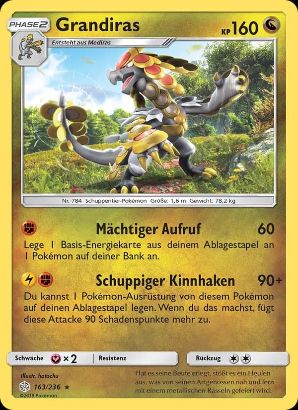 Grandiras card in German