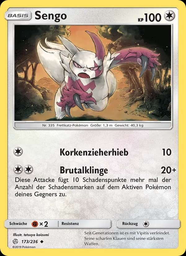 Sengo card in German