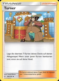 Turner card in German