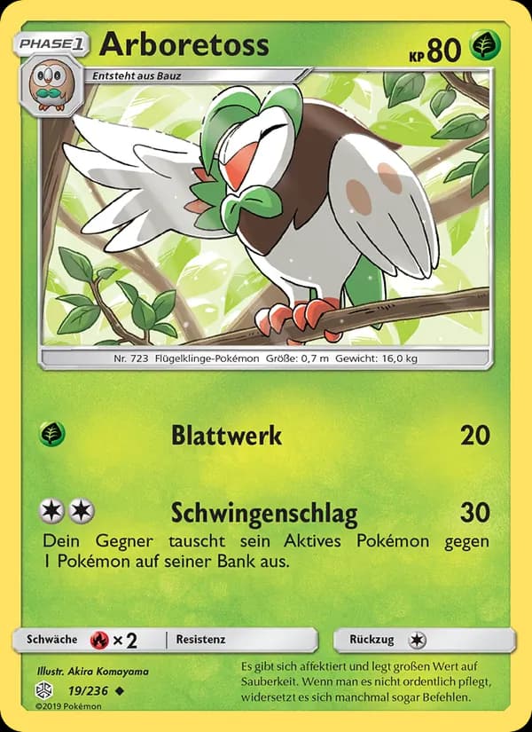 Arboretoss card in German