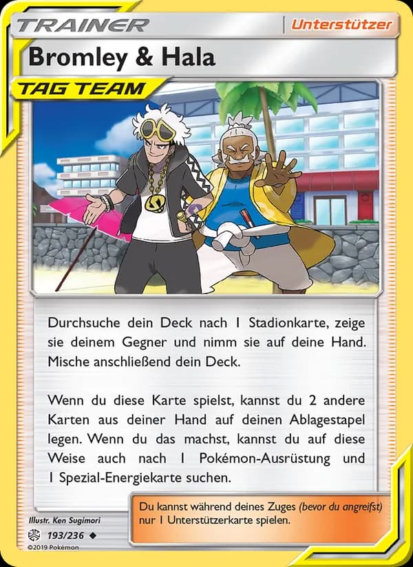 Bromley & Hala card in German