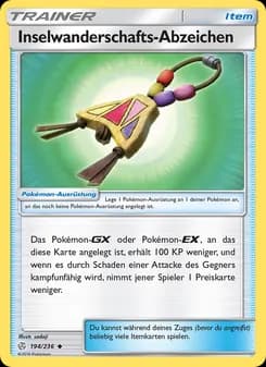 Inselwanderschafts-Abzeichen card in German