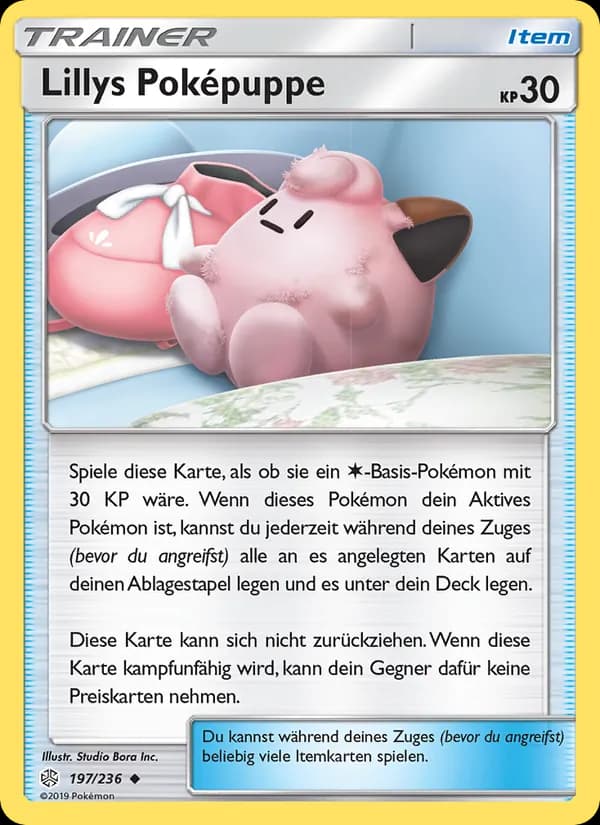 Lillys Poképuppe card in German