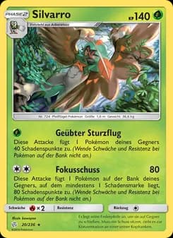 Silvarro card in German