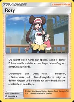 Rosy card in German