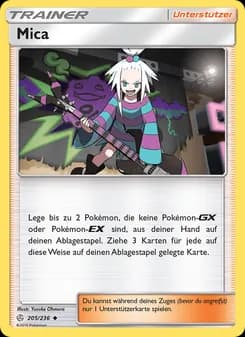 Mica card in German