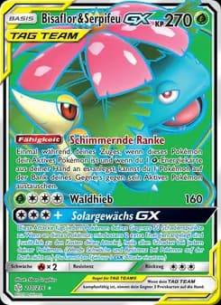 Bisaflor & Serpifeu GX card in German