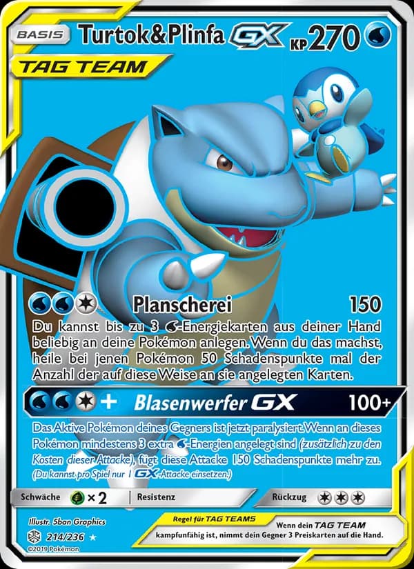 Turtok & Plinfa GX card in German