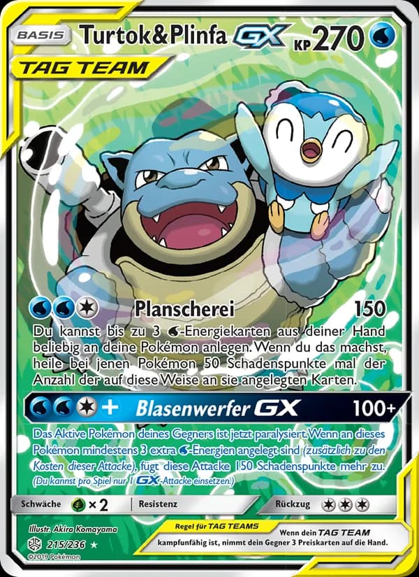 Turtok & Plinfa GX card in German
