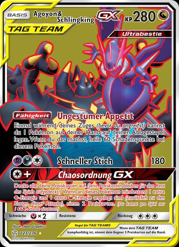 Agoyon & Schlingking GX card in German