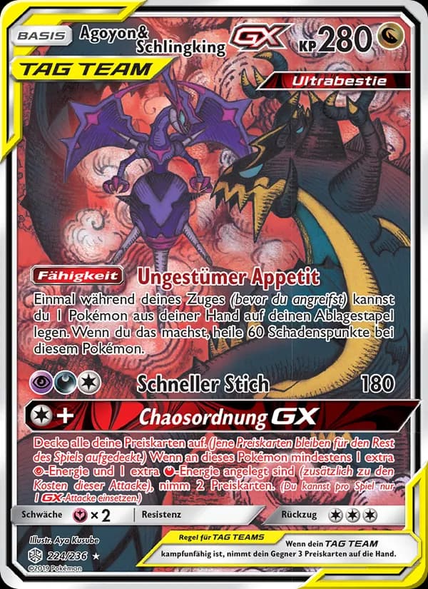 Agoyon & Schlingking GX card in German