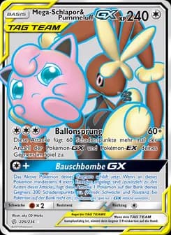 Mega-Schlapor & Pummeluff GX card in German