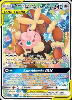 Mega-Schlapor & Pummeluff GX card in German