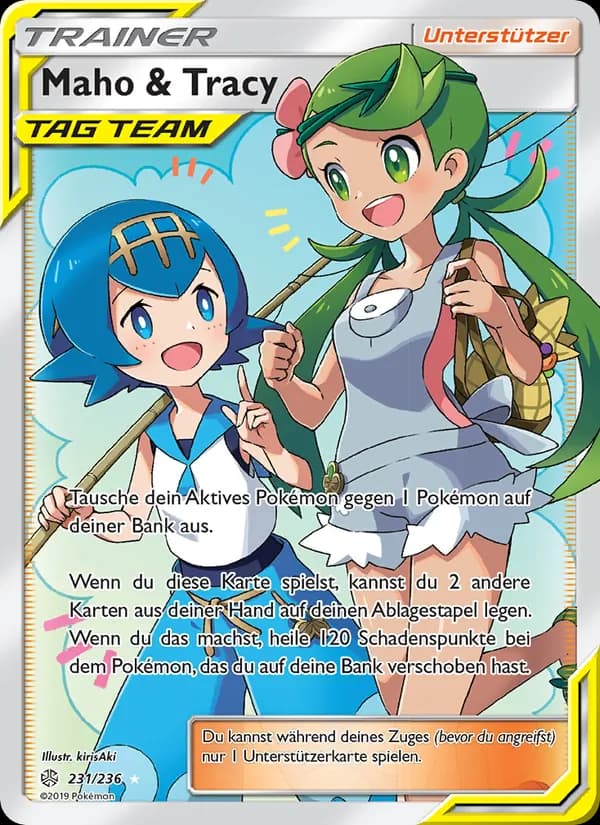 Maho & Tracy card in German