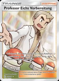 Professor Eichs Vorbereitung card in German