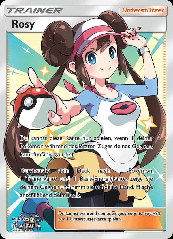 Rosy card in German